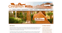 Desktop Screenshot of cinnamonhills.org